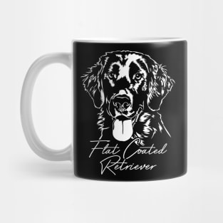 Flat Coated Retriever dog portrait Mug